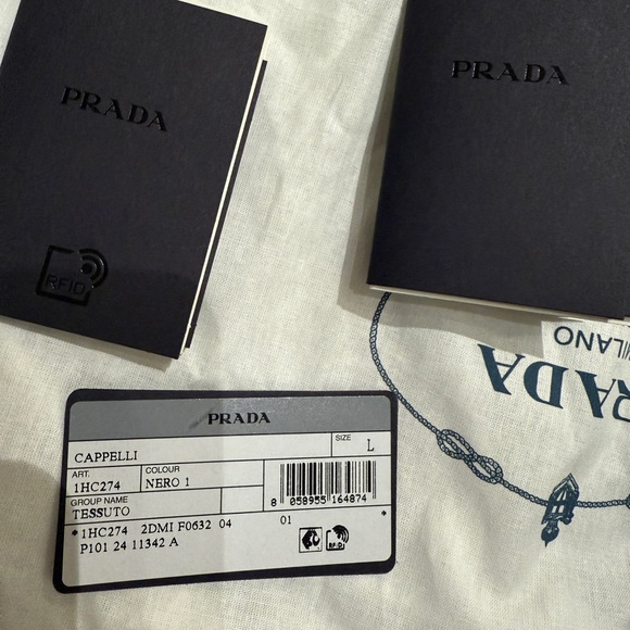 Prada nylon baseball cap
